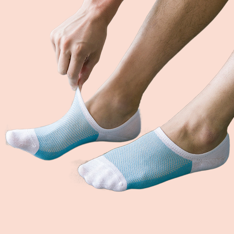 Calcetines elásticos para hombre y adolescente, calcetín corto, antideslizante, duradero, para todas las estaciones, lote de 5 pares