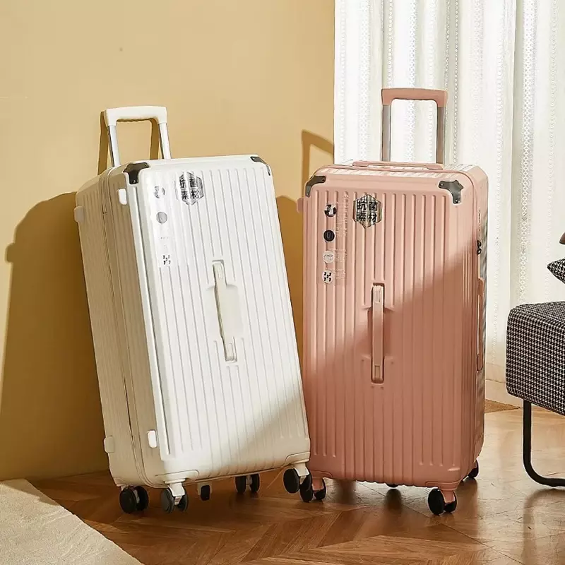 Five Wheel Large Capacity Thickened Trolley Box Universal Wheels For Overseas Shipment Password Luggage Suitcase Case Pack Trunk