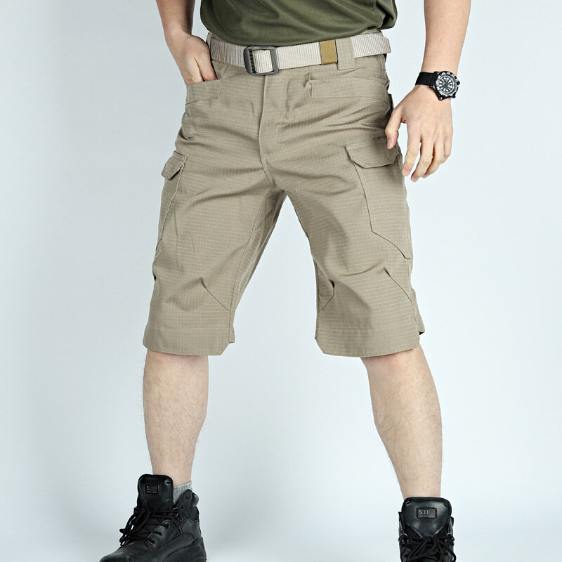 IX7 Military Waterproof Style Army Fan pantaloncini tattici Multi Pocket Cargo Shorts Summer Outdoor Training escursionismo pantaloncini a 5 punti