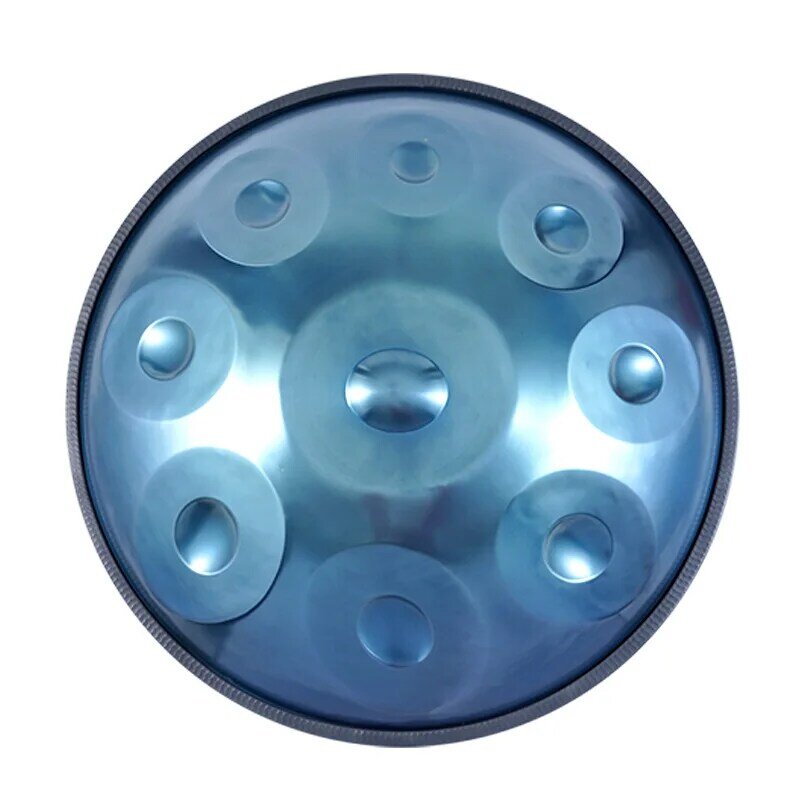 9/10 Tone Handpan Drum 22 Inches D Minor Blue Steel Tongue Drum Yoga Meditation Hand Pan Music Drums Percussion Instruments