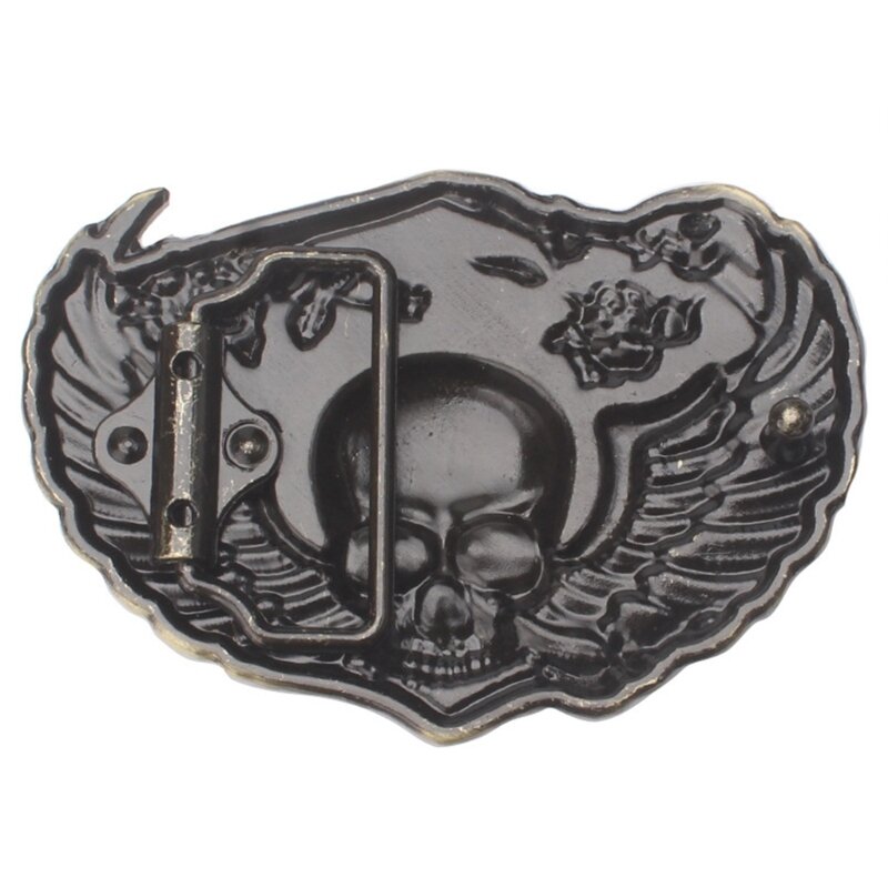Wing Skull Belt Buckles Filigraan Cadeau voor Vader Leraar Vervanging Belt Buckle voor Mannen Vintage Metal Vervanging
