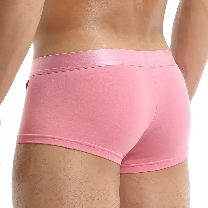 2Pcs/1Pcs เปิดด้านหน้าชุดชั้นในผู้ชายผ้าฝ้ายผู้ชายเซ็กซี่ผู้ชายกางเกงขาสั้นกางเกง Breathable กระเป๋า Bulge Underpants ชาย