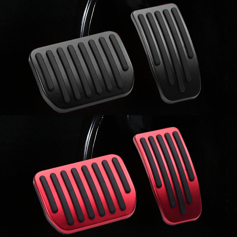 Pedales antideslizantes mejorados para Tesla Model 3 Y, acelerador de freno, cubiertas de almohadillas de pie de Gas, accesorios de aleación de aluminio 2021-2023