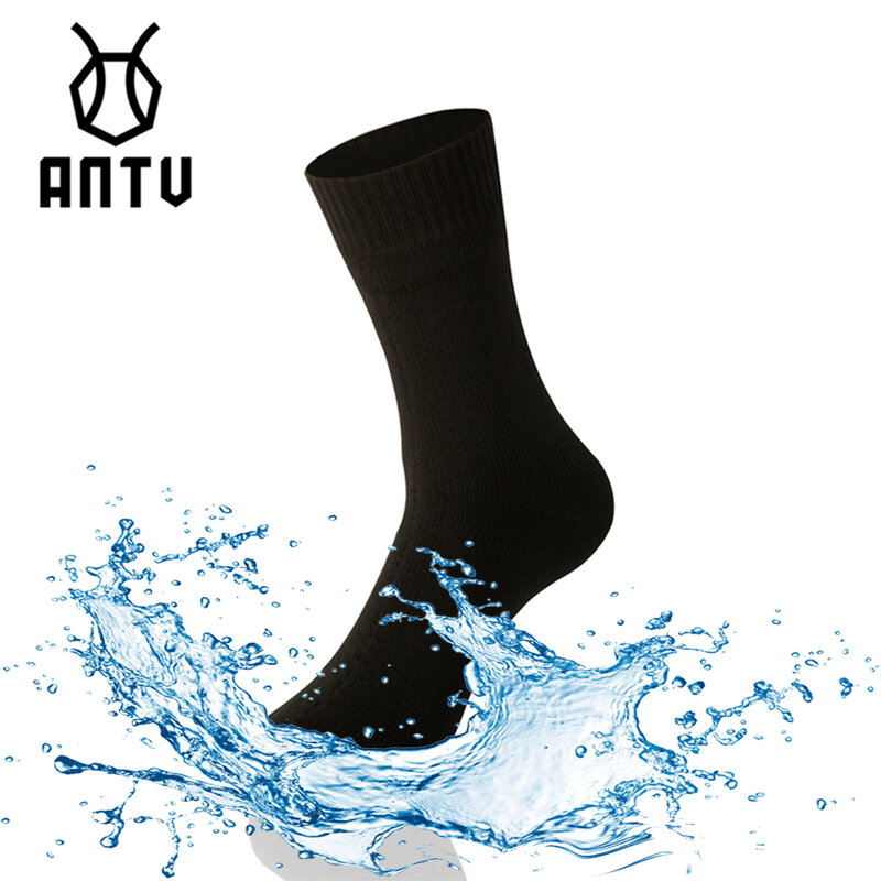 ANTU กันน้ำ Breathable ไม้ไผ่เรยอนถุงเท้า TRAIL แห้งสำหรับเดินป่าการล่าสัตว์เล่นสกีตกปลาไม่มีรอยต่อกีฬากลางแจ้ง Unisex