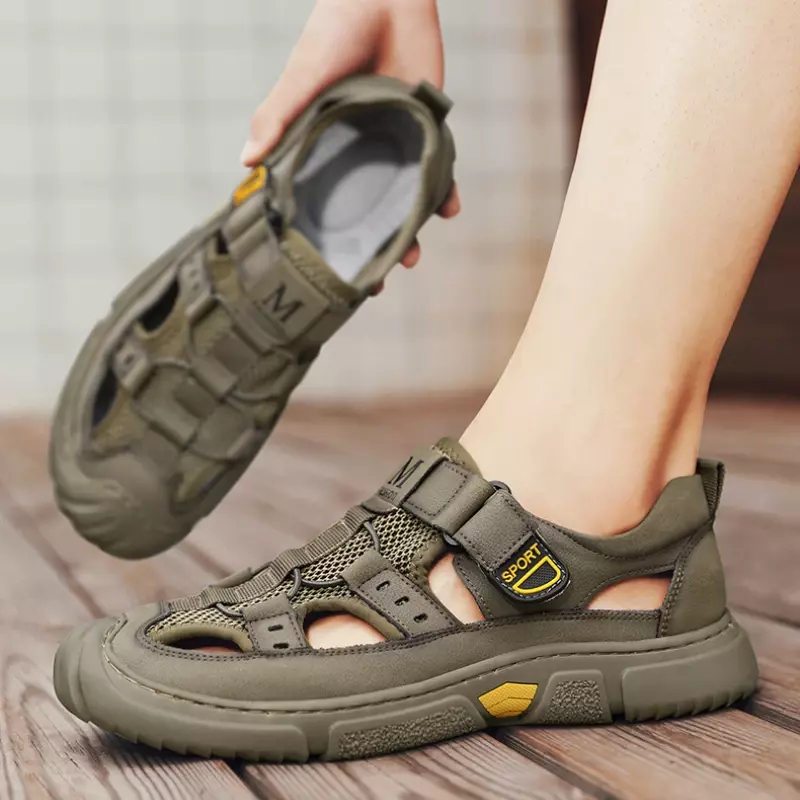 Men Summer Sandal Outdoor Casual Sandals for Men 2024 New Comfortable Trekking Hiking Sandals Beach Sandals Breathable Shoes