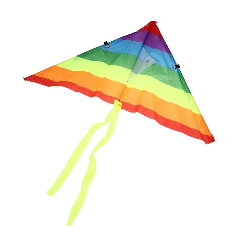 Rainbow Kite 50M สายกลางแจ้ง Kites ของเล่นเด็กเด็กของขวัญสวนผ้าของเล่นสำหรับเด็กของเล่น Kites & Kites อุปกรณ์เสริม