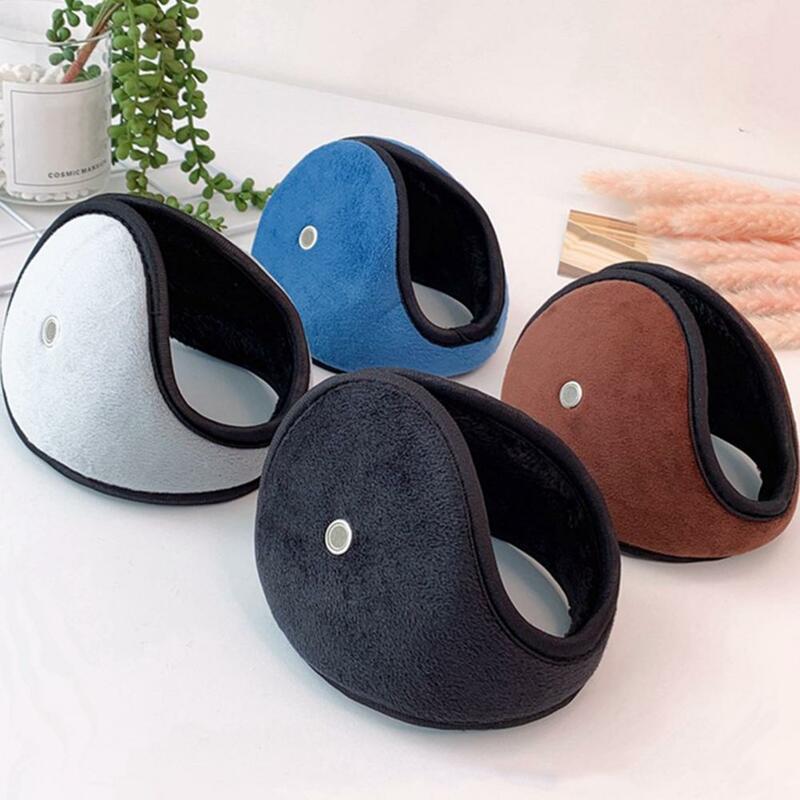 Winter Warm Earmuffs Solid Color Super Soft Ultra-Thick Windproof Outdoor Ear Warmer Plush Ear Covers
