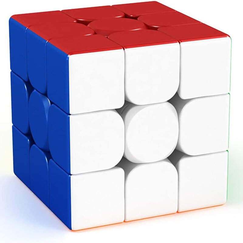 Moyu Cubing pour salle d'irritation Meilong 3/255.3x3 Magic Stickerless 3 Layers Speed Cube, Solid, Durable, Stickerless, Frosted