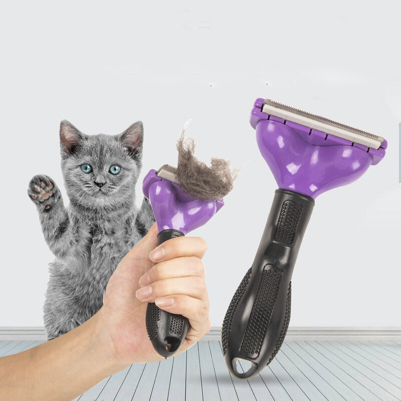 Pente De Remoção De Pêlo De Gato, Pet Grooming Brush, Pente De Massagem Para Cães, Removedor De Cabelo De Gato, Limpeza De Higiene Pentes