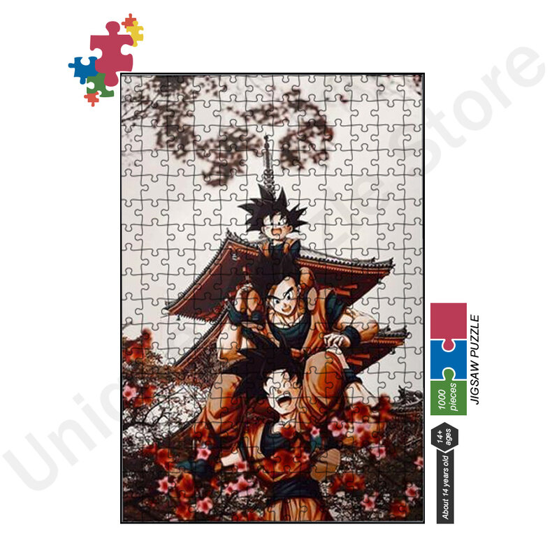 Dragon Ball Jigsaw Puzzle 300/500/1000 Pieces Puzzle Jigsaw Educational Intellectual Diy Christmas Halloween Diy Gifts