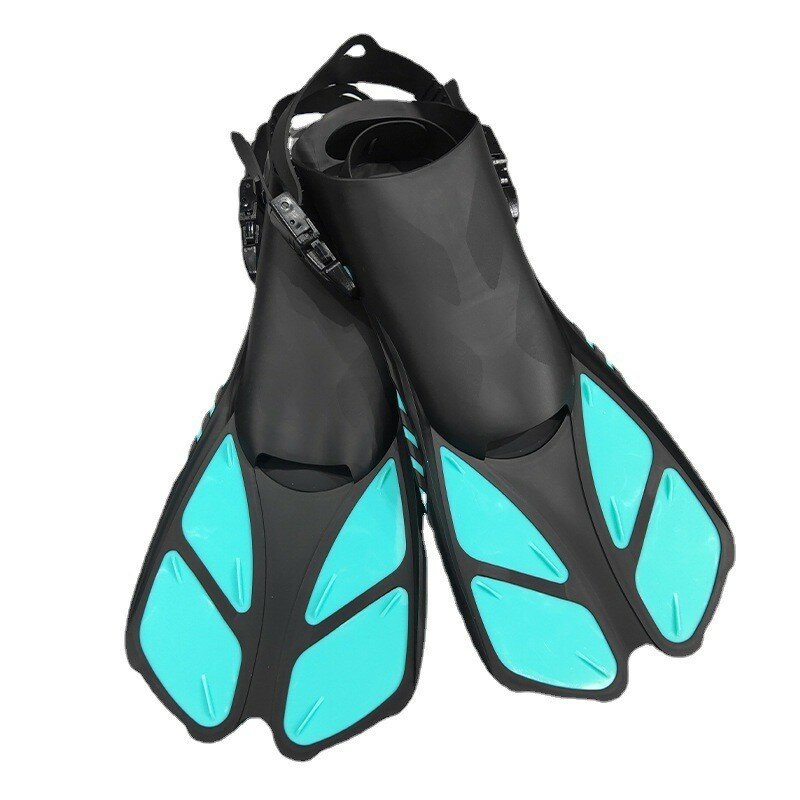 QYQ Frog Shoes pinne per adulti con fibbie regolabili tacchi aperti progettati per lo Snorkeling immersioni subacquee