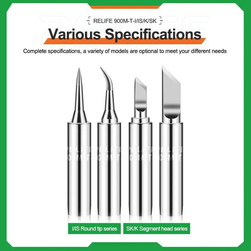 RELIFE 900M-T-I/IS/K/SK universal 936 for most soldering irons such as 236/936/969/937/TS1100 soldering iron tip Repair Tools