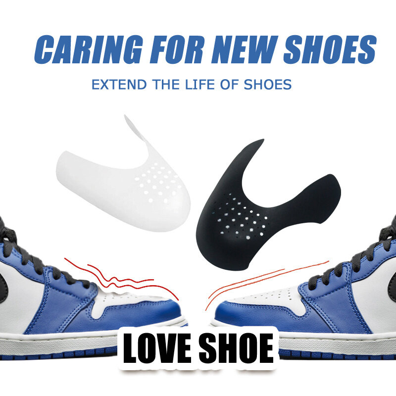 Anti-Shoe Crease Protector Acessórios para Homens e Mulheres, Macas para Tênis Esportivos, 10 Pares Adesivo, Dropshipping