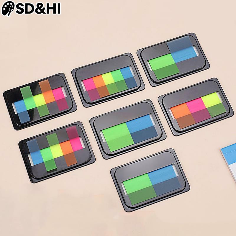 Fluoresensi Color Self Adhesive Memo Pad Sticky Notes Markah Penanda Memo Sticker Paper Office School Supplies