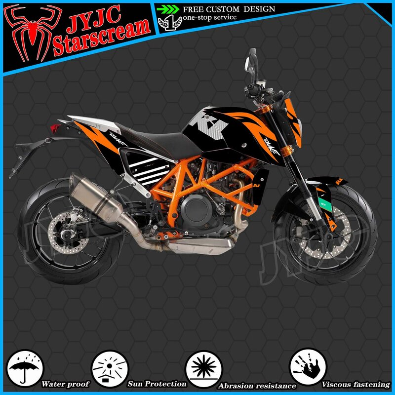 Kit grafico per 2012 2013 2014 2015 2016 2017 2018 2019 2020 DUKE 690 adesivi per decalcomanie per moto