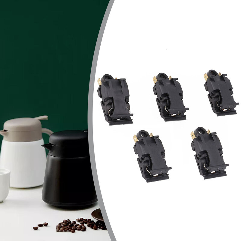 Thermostat Switch Control Switches Steam Temperature Steam Accessor 16A 16A Power 250V 5PCS Black Electric Kettle