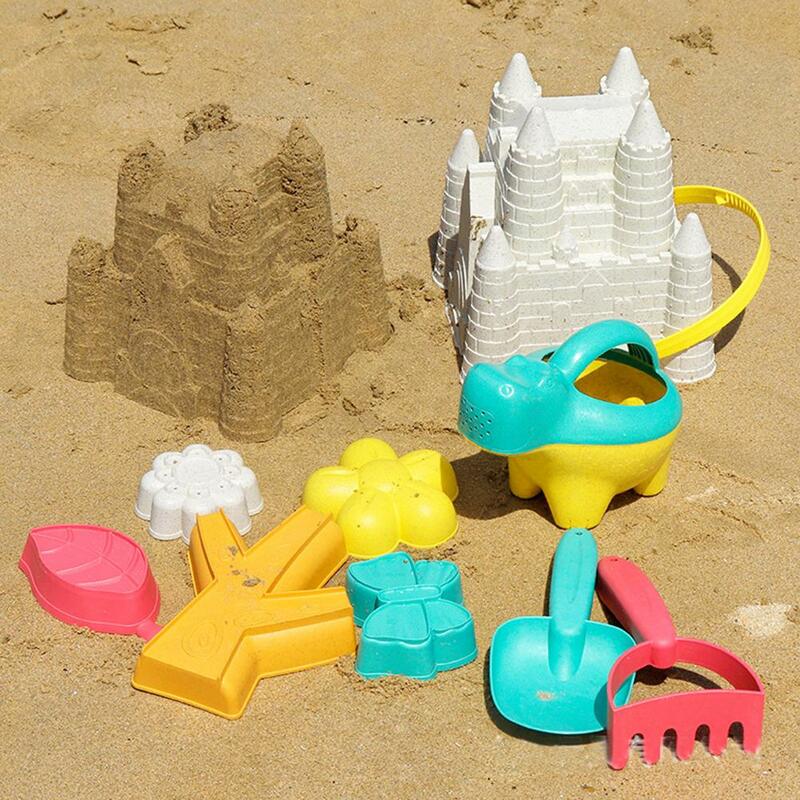 Juguetes de playa engrosados para niños y niñas, cubo, pala, molde de arena, regalos de fiesta, Verano
