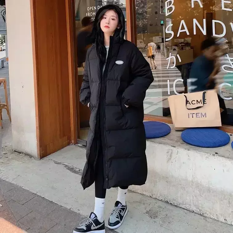 Piumino da donna giacca invernale da donna 2023 cappotti di piume coreane piumini piumino da donna piumino lungo in cotone