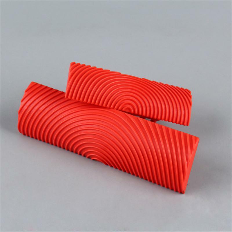 1~5PCS Rubber Roller Brush Painting Tools Imitation Wood Graining Wall Painting Home Decoration Art Embossing Graining