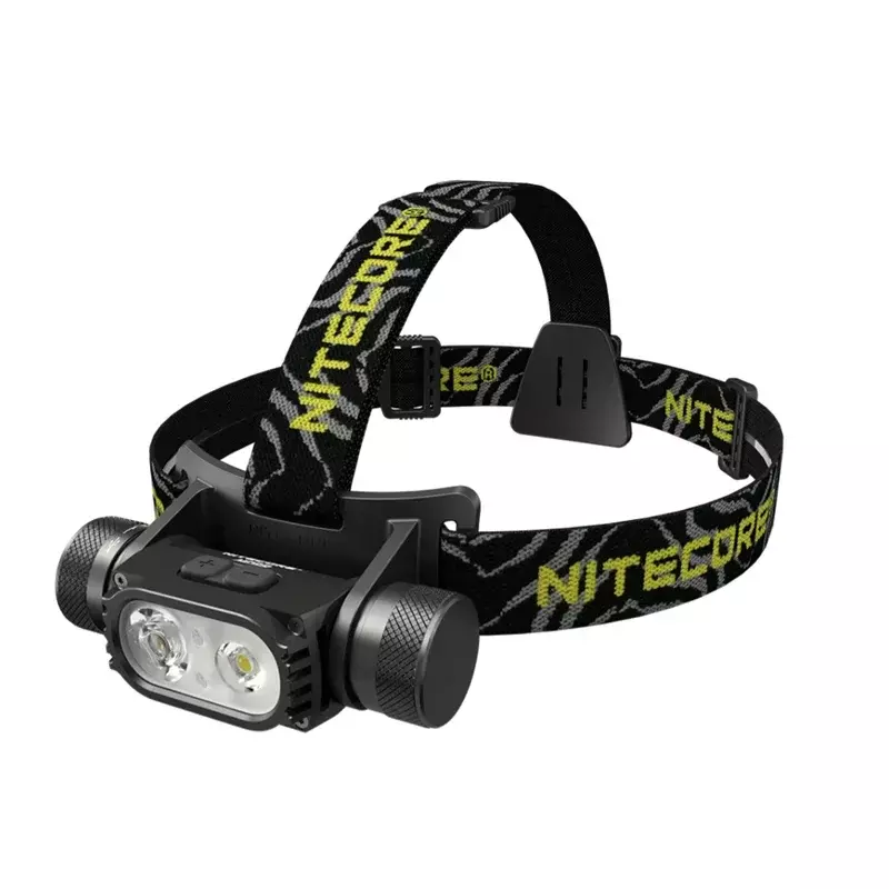 NITECORE 충전식 LED 헤드램프, HC68 2000 루멘, 보조 적색 조명, 런타임 800 시간 스포트라이트, NL1835HP 배터리