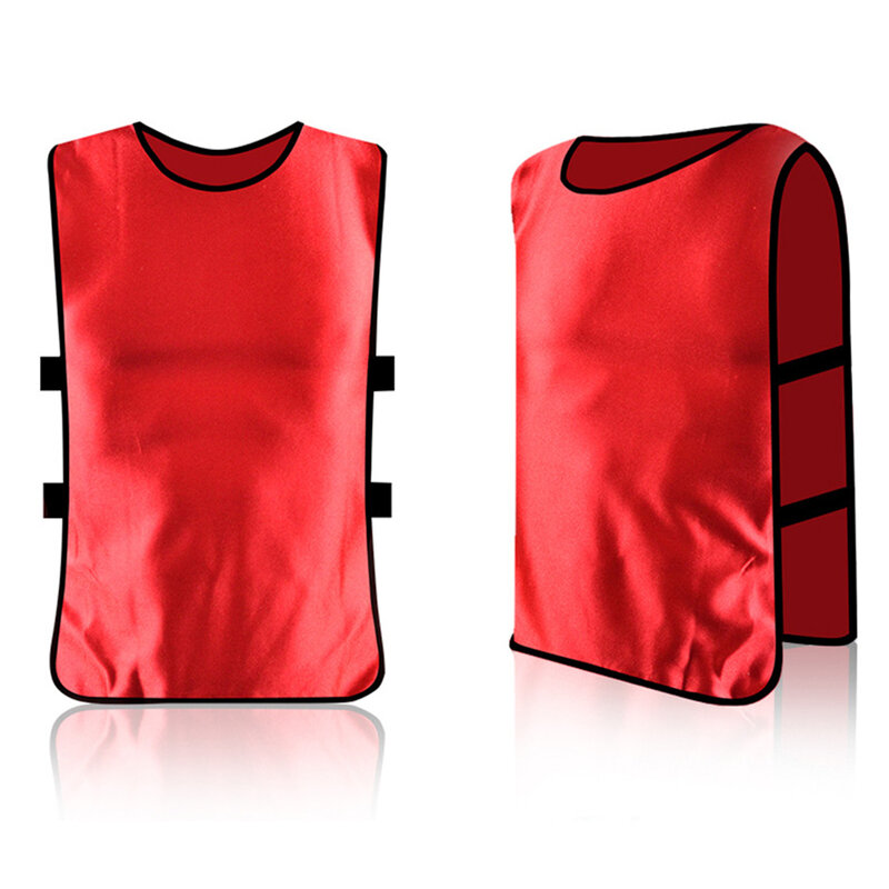 Futebol Sports Training Vest, 12-Color Malha de Poliéster Jersey, respirável Cricket Jerseys, Loose Fitness, BIBS, Basquete