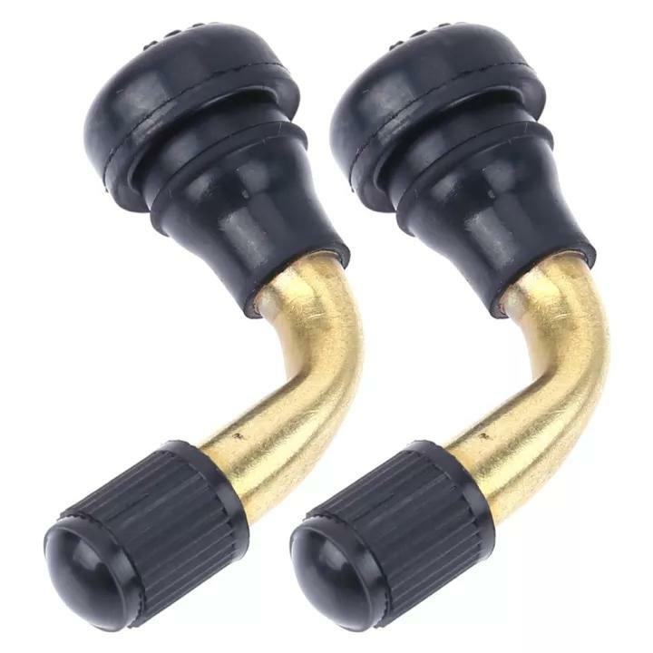 2pcs Brass 90-degree Motorcycle Car Vehicle Tire Extension Tire Rod Adapter