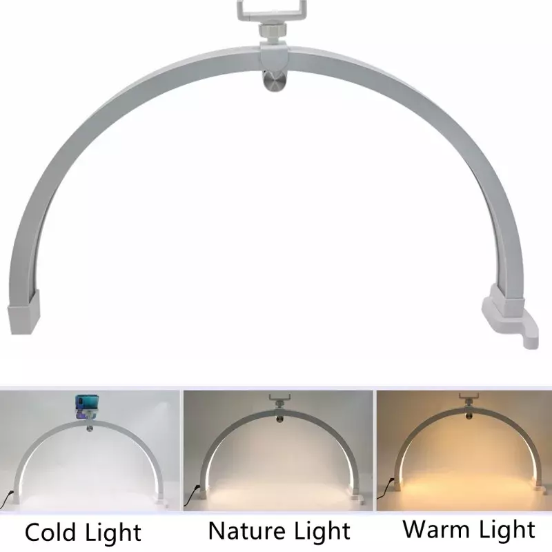 Nail Table Lamp LED Half Moon Foldable Portable Manicure Desktop Professional Light Beauty Salon Portable Lighting Fill Light