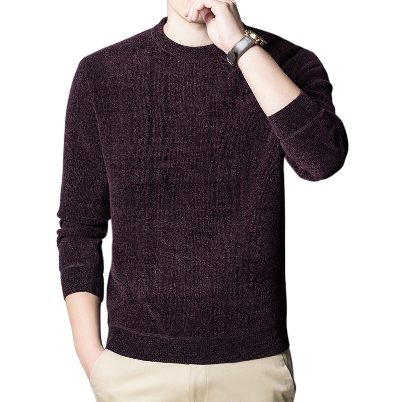 MRMT-Suéter de malha de chenille masculino, tops masculinos, suéter, de meia idade, camiseta nova, marca, 2022