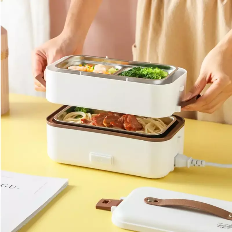 Electric Heating Lunch Box Electric Food Warmer Heater 1/2/3 Layers Steamer Lunch Box for Home Office School Travel Lunch Box