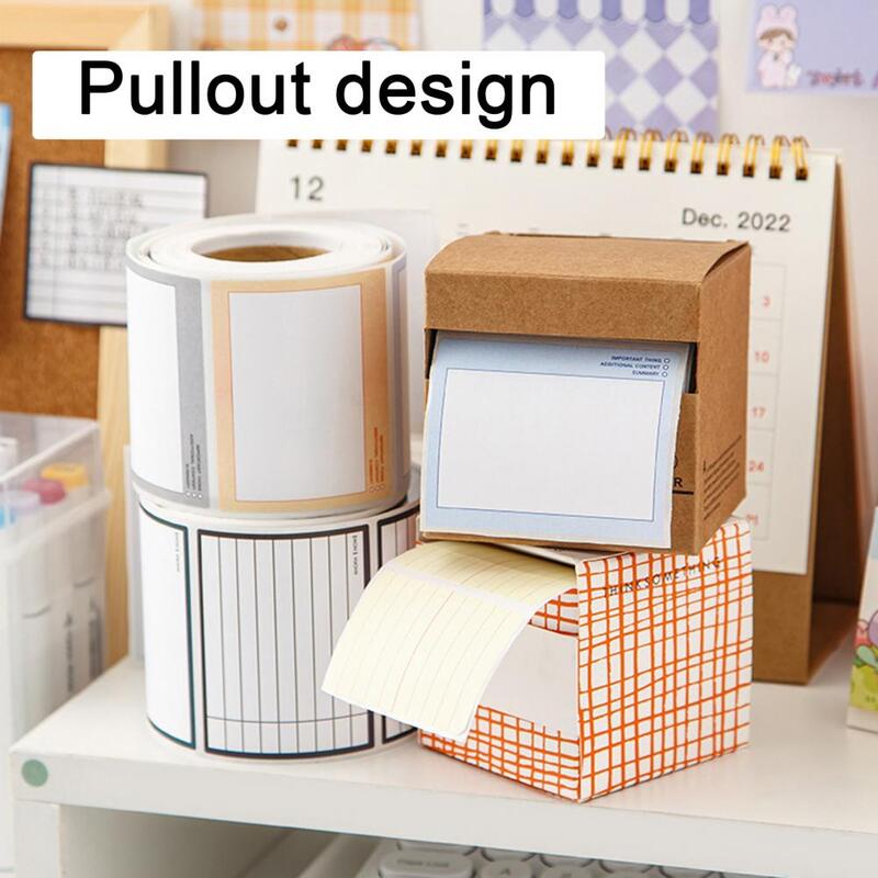 Pulling Type Sticky Note No Bleed Sticky Note Sticky Note Roll Ink-proof Paper Peelable Pulling Type Mini Memo Pad for Students