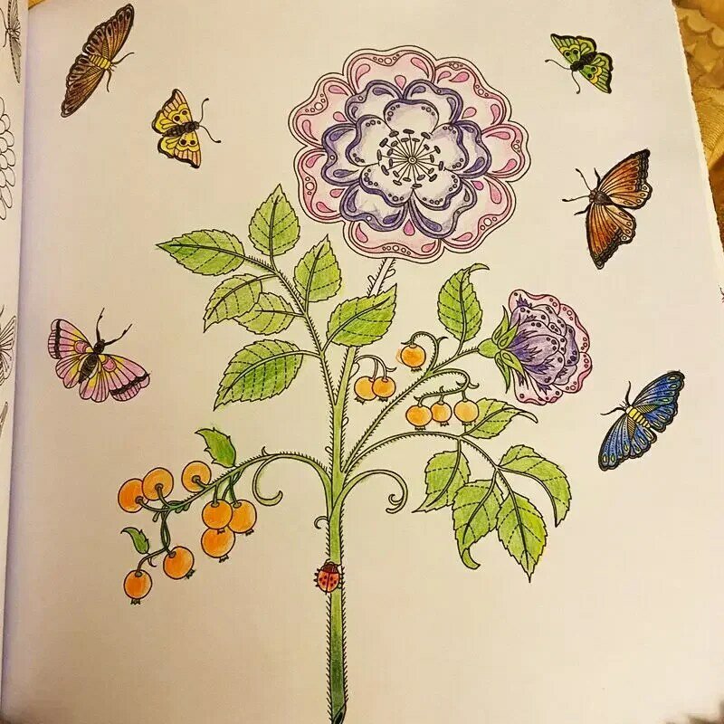 Mandalas Flower Coloring Book para Crianças e Adultos, Alivie Stress, Graffiti Painting, Drawing Art Book, Papelaria Coreana, 120P