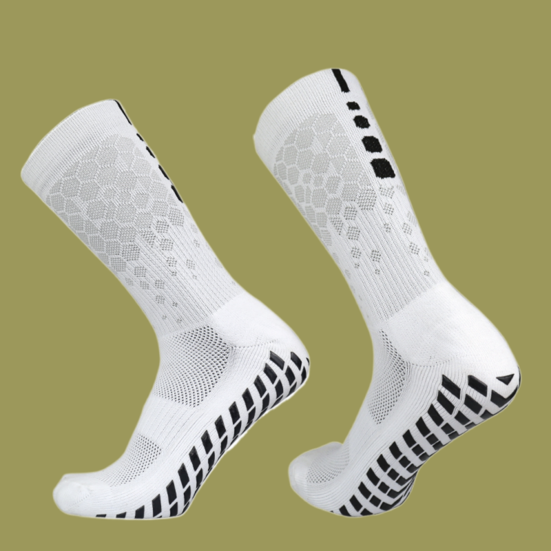 2024 neue Paare Männer Frauen Fußball Socken Waben grafiken atmungsaktive Sport Pfeil Silikon Anti-Rutsch-Griff Fußball Socken