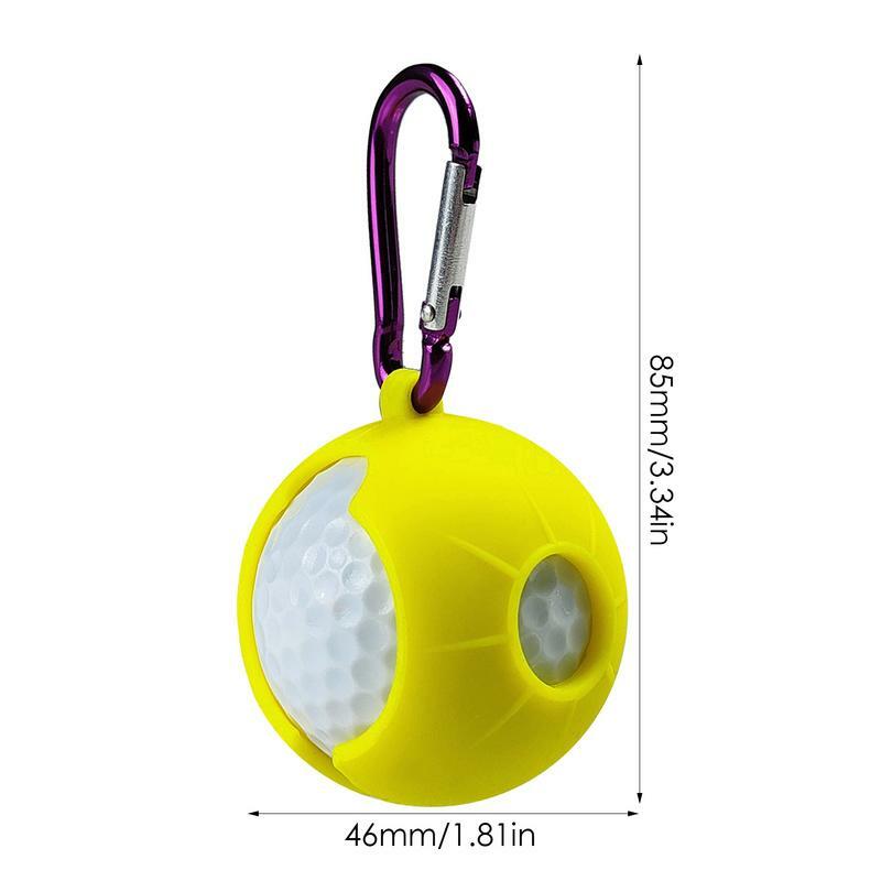 Silicone Golf Ball Bag Sleeve, capa protetora, suporte do saco, Golf Training Sports Acessórios, Silicone Holder Container