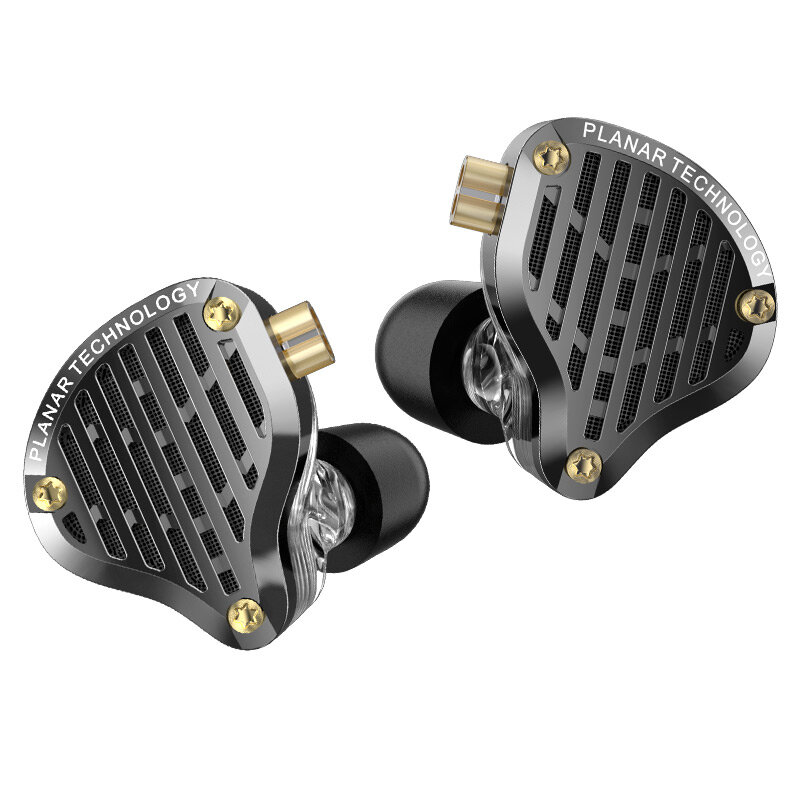 KZ-PR3 Fones De Ouvido Com Fio, HiFi Bass Monitor Earbuds, Esporte Headset Com Fio, Motorista Planar, 13,2 milímetros