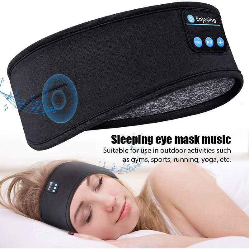 บลูทูธผ้าปิดตาชุดหูฟังกีฬา Sleep Aid Elastic ชุดหูฟังไร้สายชุดหูฟังบลูทูธไร้สาย