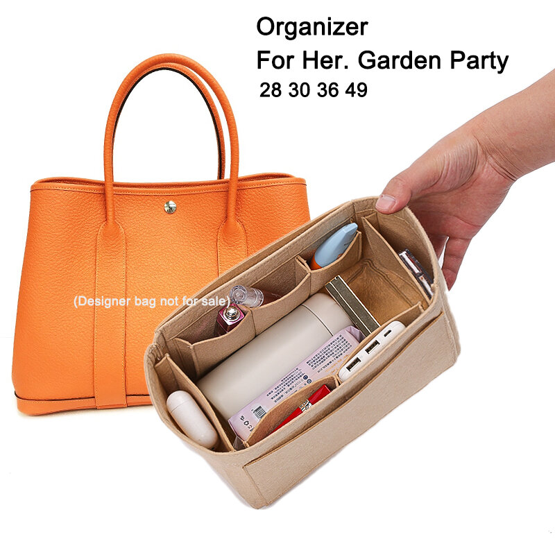 Custom Bag Organizer for Her. Garden Party Designer Handbags 28 30 36 49,Purse Organizer Insert,Tote Bag Liner