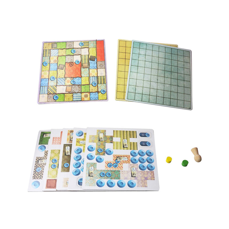 Настольная игра в стиле пэчворк для двух игроков, забавные настольные игры, бумажные карты, китайская/английская версия