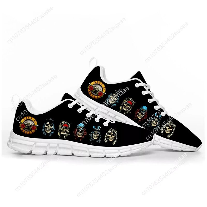 Guns N Roses Heavy Metal Rock Band zapatos deportivos para hombres, mujeres, adolescentes, niños, zapatillas personalizadas, zapatos de pareja de alta calidad