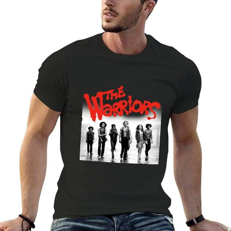 Футболка с принтом "The Warrior Gang The наклейка с изображение воинов", летние топы, футболки для мальчиков, кавайная одежда, мужские простые футболки