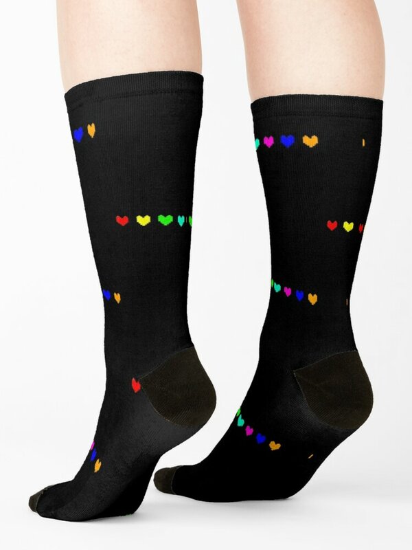 Носки Undertale души модный подарок на день Святого Валентина Идеи мужские носки женские