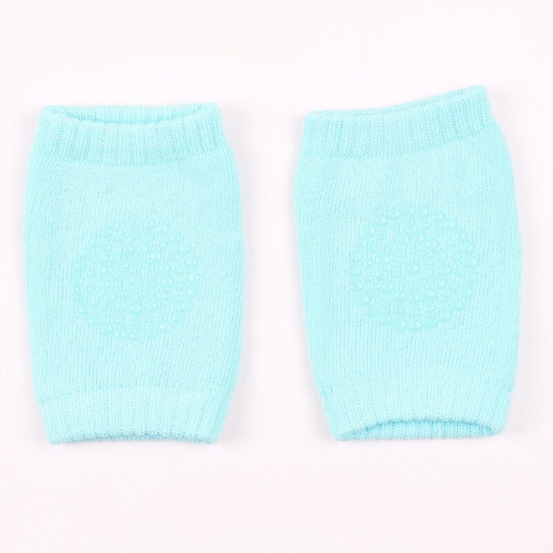 1Pair Soft Anti-slip Safety Crawling Elbow Cushion Knee Pad Semi-combed cotton terry dispensing Baby Infant Born Toddler Kids