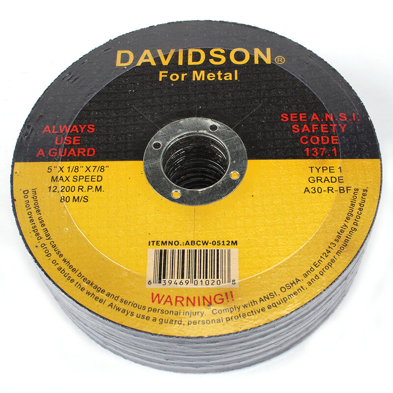 25 шт. 5-дюймовый режущий диск, полимерный шлифовальный диск, угловая шлифовальная машина, дисковая пила для резки металла, железа, нержавеющей стали