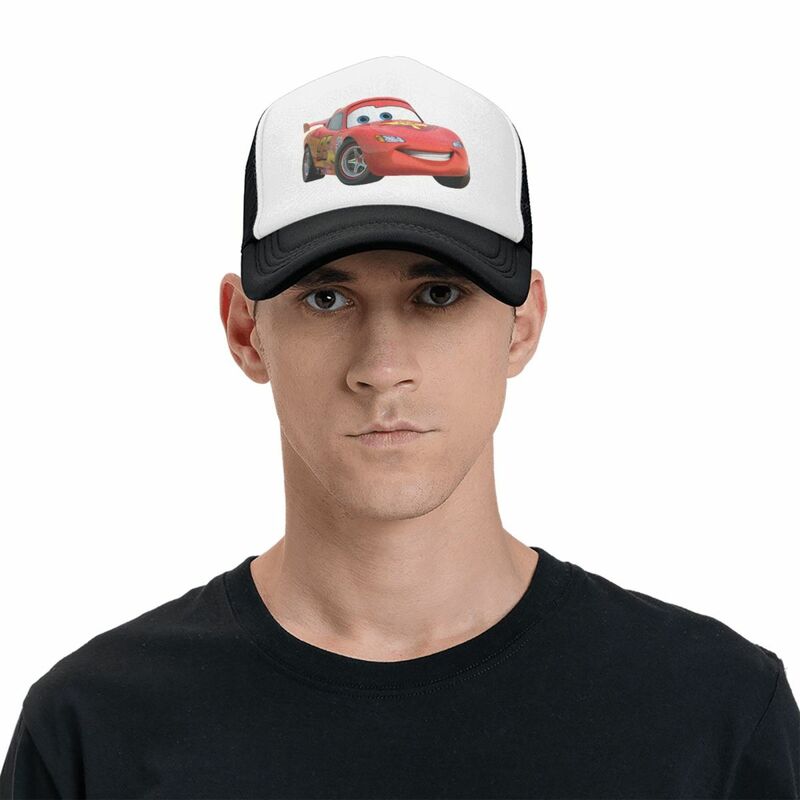 Custom Classic Cartoon Pixar Cars Baseball Cap for Women Men Adjustable Trucker Hat Performance