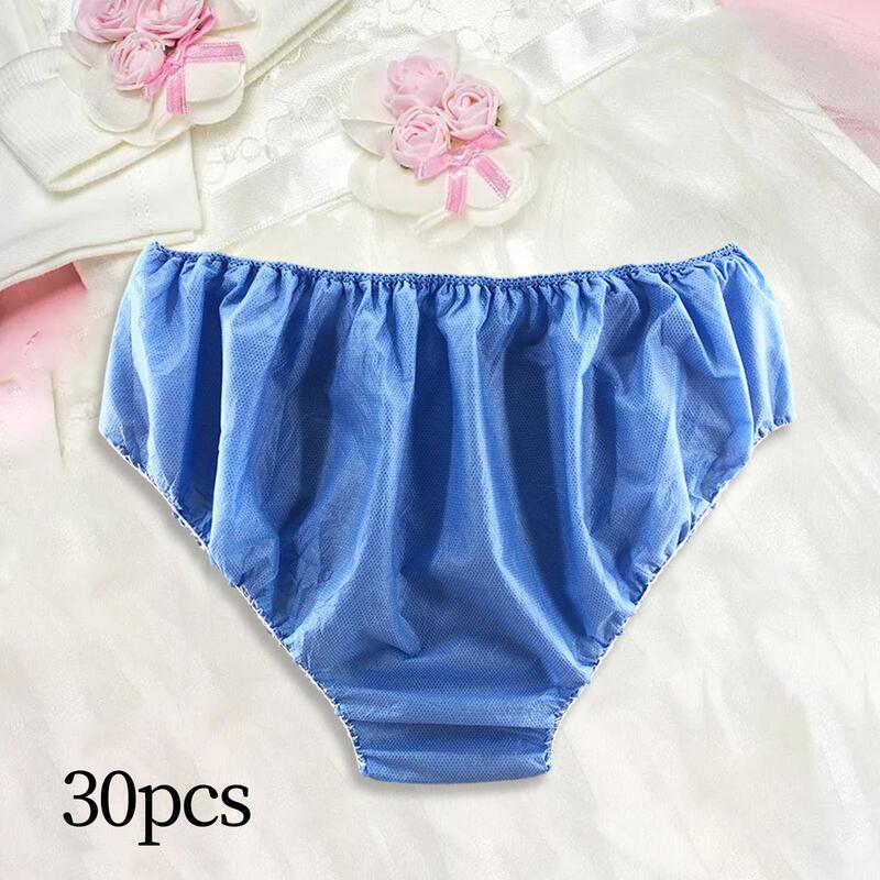 30x Disposable Briefs Shorts Disposable Shorts Nonwoven for Women and Men Travel Panties Underwear for Travel Sauna Home SPA