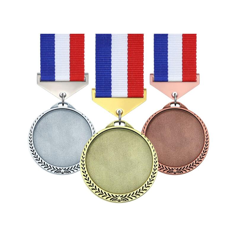 Золотые, серебряные, бронзовые медали из цинкового сплава, 3 шт.