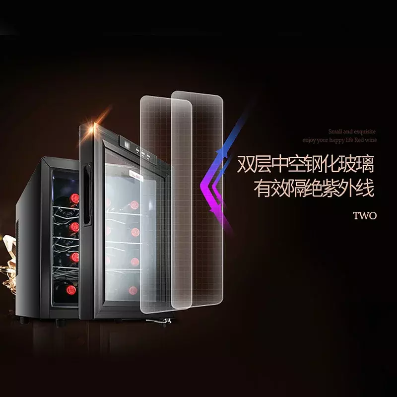 Electronic Control Wine Cabinet Constant Temperature Humidity Small Household Wine Refrigerator Ice Bar Freezer Cigar Cabinet