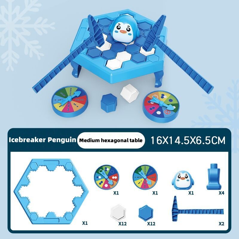 Jeu de société Smashing Ice Breaking Table pour enfants, puzzle pour enfants, entraînement à la réflexion, cadeaux pour garçons et filles, sauver les pingouins