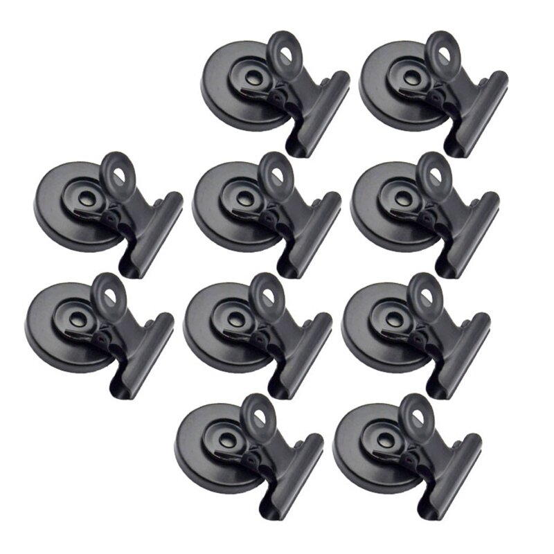 10 pçs clipes magnéticos fortes ímãs geladeira clipes magnéticos resistentes para geladeira branco fotos exibição