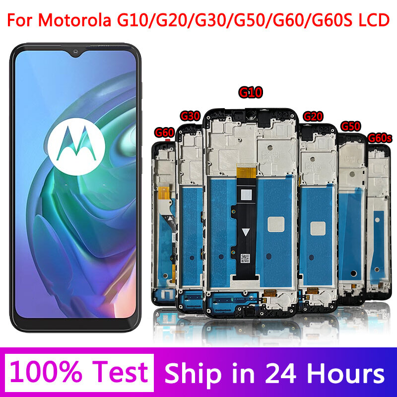 Оригинальный экран серии G для Motorola Moto G10 G20 G30 G50 G50 5G G60 G60S G100, ЖК-дисплей, сенсорный экран, дигитайзер, замена