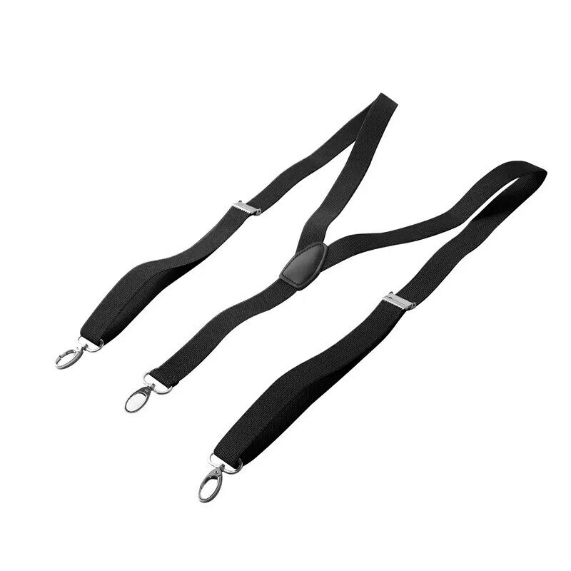 100/120cm Length Suspenders Men For Pants 2.5cm Hooks Adult Suspenders Y Shirt Polyester Elastic  Women Long High Braces
